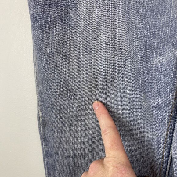 Dollhouse Jeans Womens 5 Blue Flare Bootcut Denim Stretch Y2K Button Pockets - Picture 3 of 15